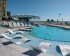 Outdoor pool deck at hotel BLUE