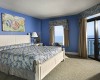 Bedroom in one of South Wind on the Ocean's oceanfront suites