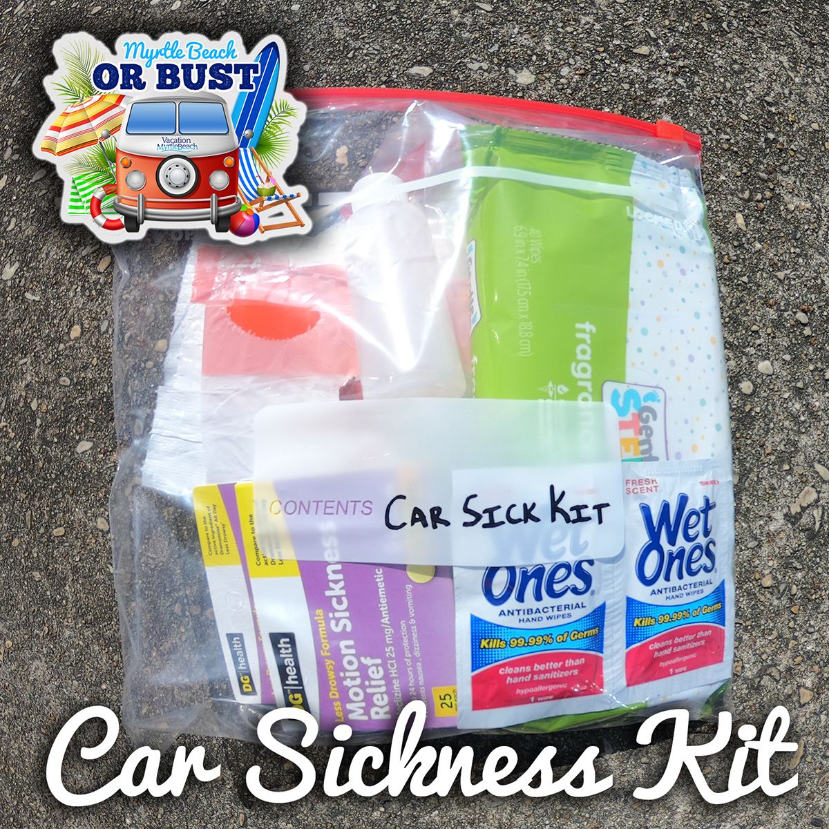 Road Trip Hack: Car Sickness Road Trip Kit How-To