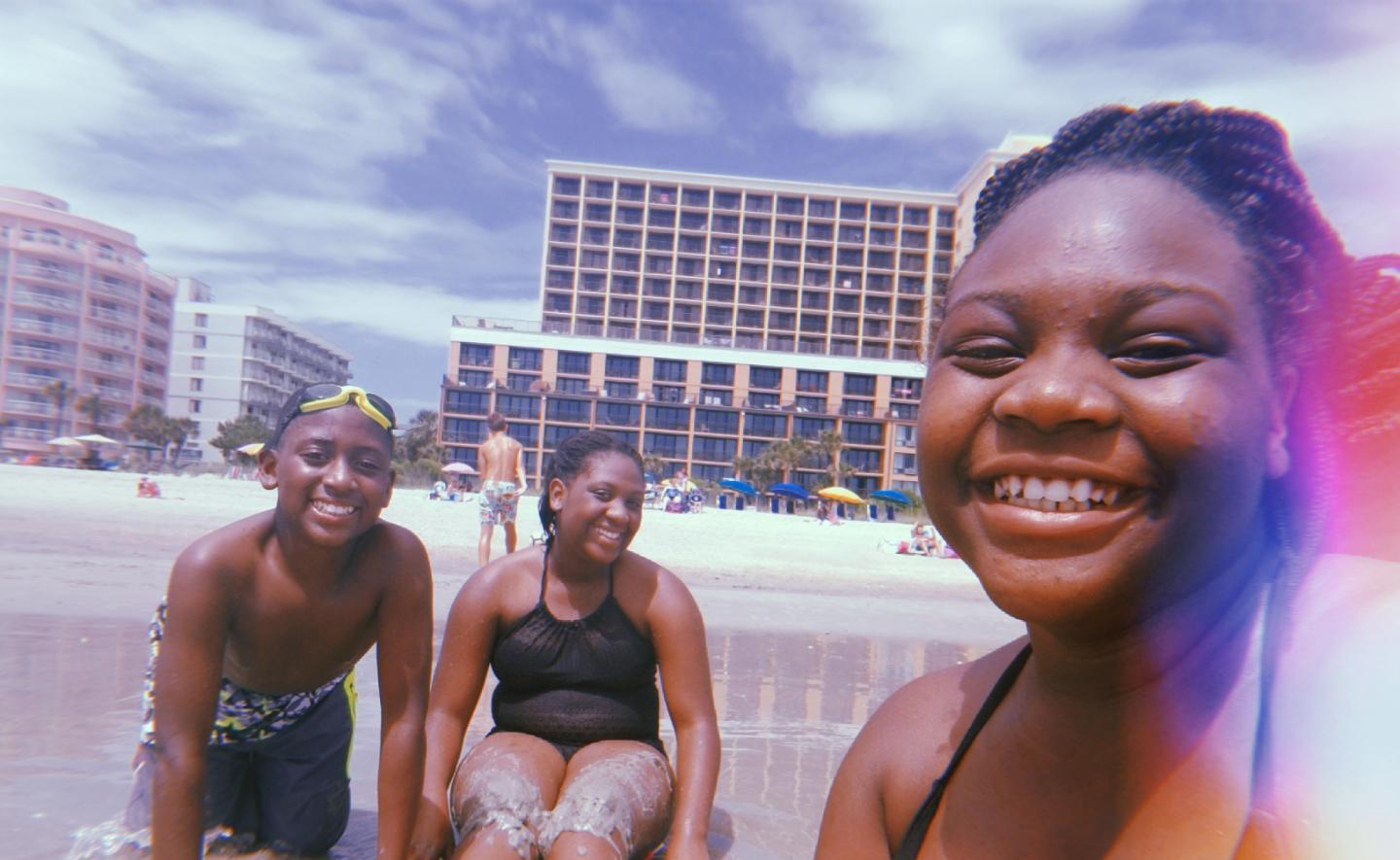 teens on the beach at the caravelle resort