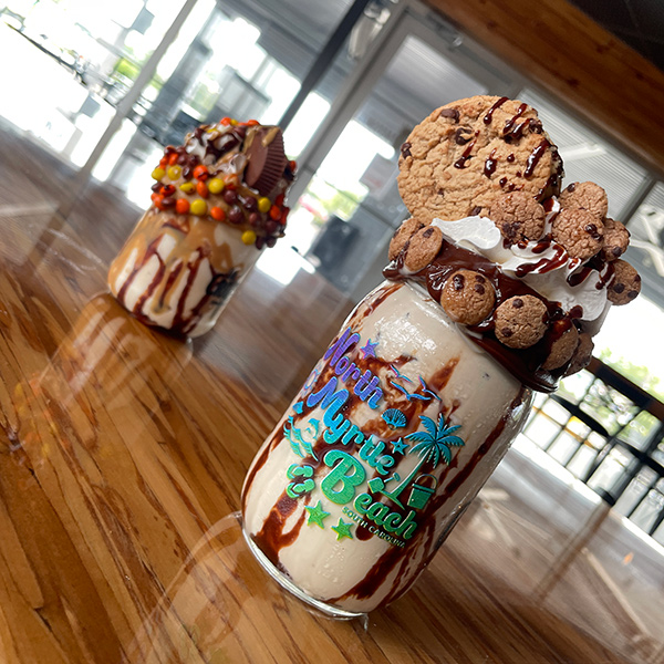 Two milkshakes