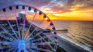 Sunrise flight at the Myrtle Beach SkyWheel