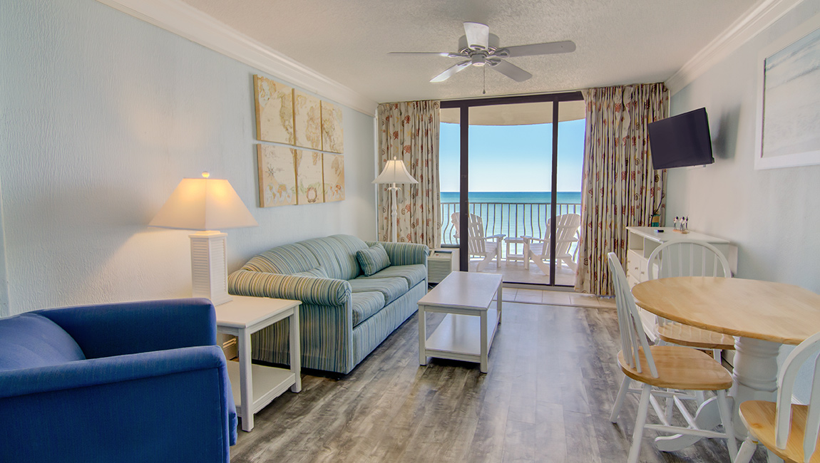 Oceanfront living room
