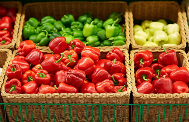 Vegetables at the market.