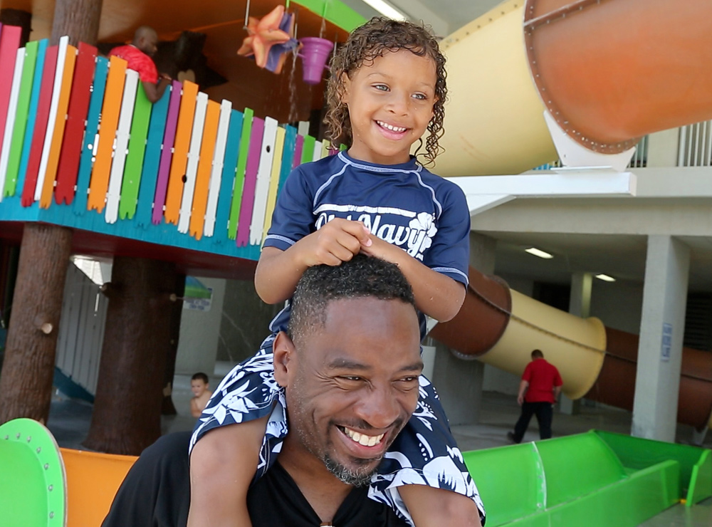 Family at Crown Reef Resort