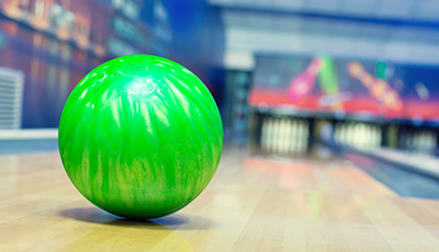 Bowling ball and lane
