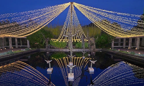 Lights over water
