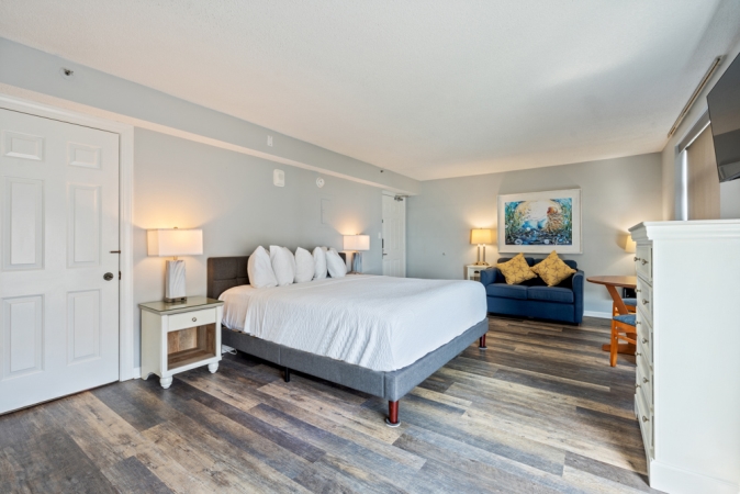 Room with bed