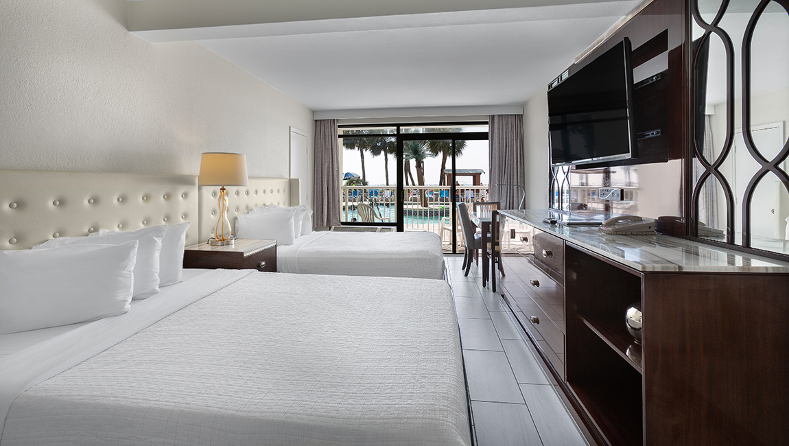 Bedroom with two beds