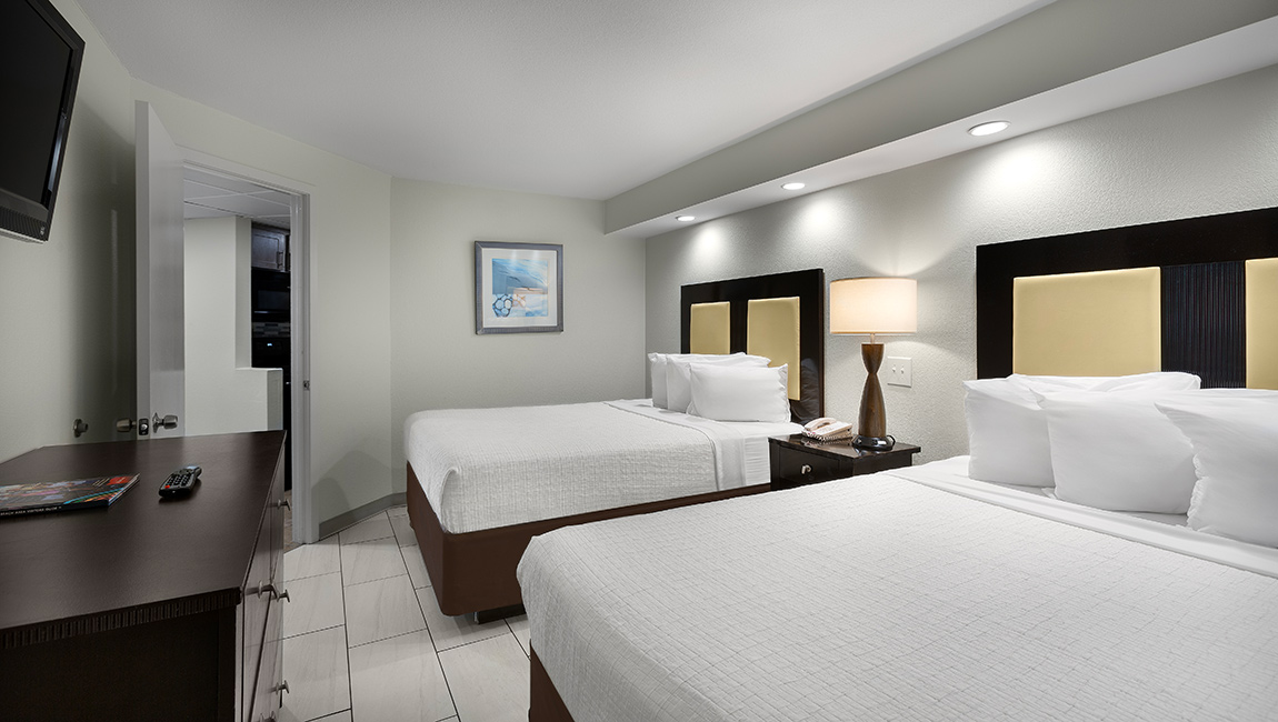 Bedroom with two beds