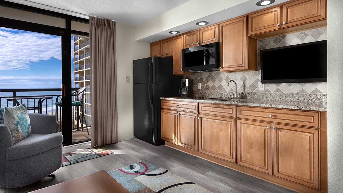 One Bedroom Living Room with Kitchenette